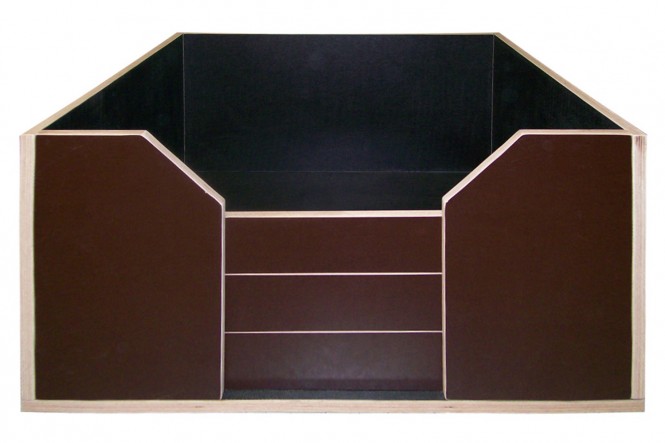 Welpen-Wurfbox/Wurfkiste aus Holz 80 x 80 cm Holz: Siebdruckplatte | Ablage: nein | Welpenschutz: nein